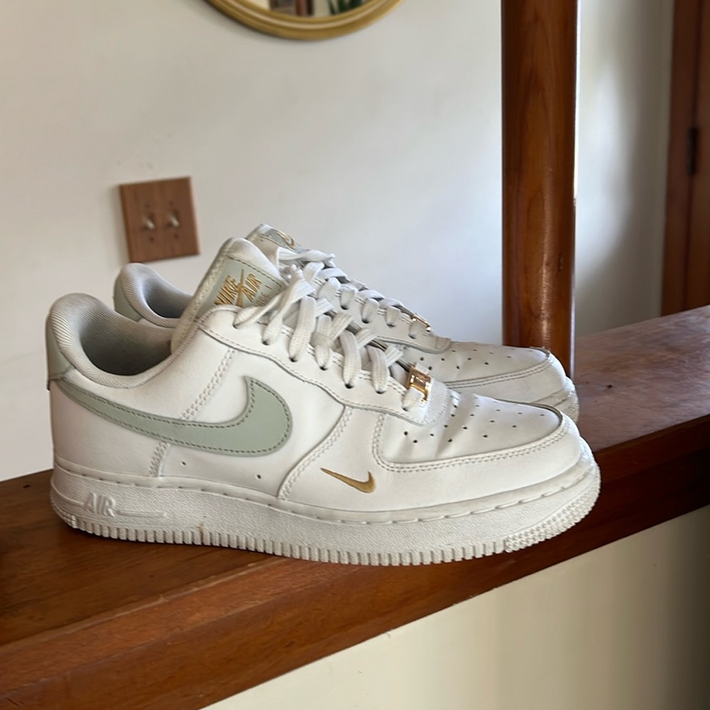 Nike Air Force 1s w/ Green Accents